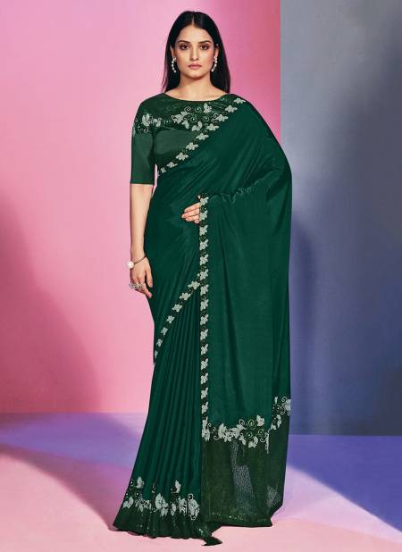 Green Colour mohmanthan ZEINA New Stylish Party Wear Heavy Designer Saree Collection 22111